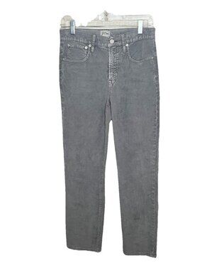 J Crew Vintage Slim Straight Gray Corduroys Sz 27 Classic Preppy Quiet Luxury